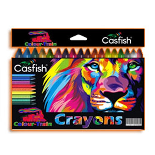 Casfish Color Train Crayons Regular 12 Pcs